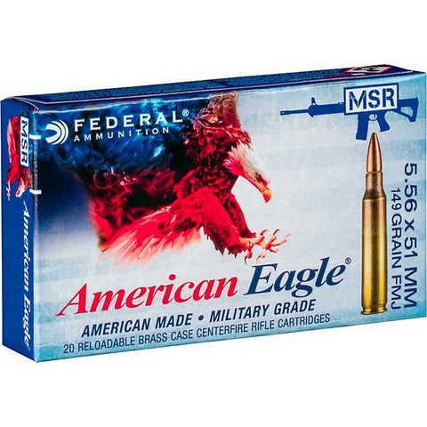Federal Premium American Eagle 7.62 x 51mm NATO 149-Grain FMJ M80 Centerfire Rifle Ammunition