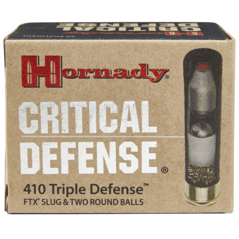 Hornady Critical Defense 410 Gauge 2-1/2in Defense Slug Handgun Ammo - 20  Rounds