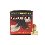 Federal American Eagle 40 S&W Ammo 180 Grain Full Metal Jacket 100 Rounds Value Pack