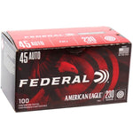 Federal American Eagle 45 ACP Auto Ammo 230 Grain Full Metal Jacket 100 Rounds Value Pack