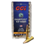 17 HMR - CCI Gamepoint 20 Grain Jacketed Soft Point