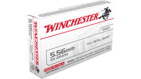 Winchester USA Ammunition 5.56x45mm NATO 55 Grain M193 Full Metal Jacket